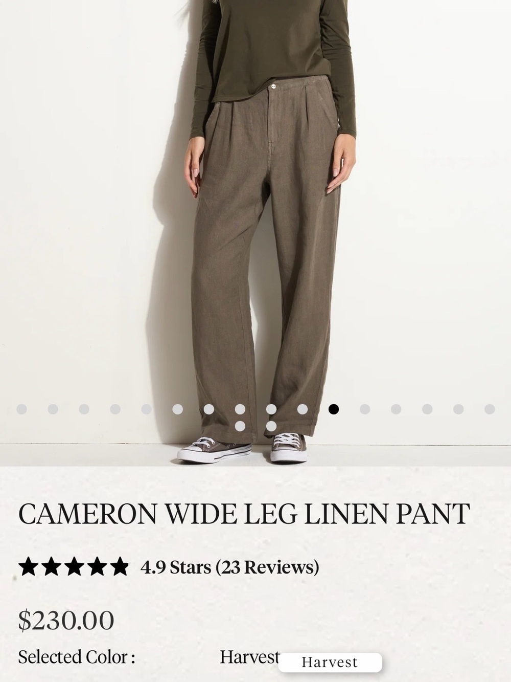 NWOT Rowan Cameron Linen Pants - Picture 2 of 8
